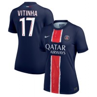 Paris Saint-Germain Vitinha #17 Domáci Ženy futbalový dres 2024-25 Krátky Rukáv